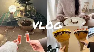 初詣と甘いもので始まる正月🎍/遅めのクリスマスパーティ🎄/初詣/社会人の休日/カフェ巡り☕️/バーゲンセール/vlog