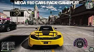 MEGA 980 Cars Pack 2019 (Addon - Replace) I'm a Bad Driver - GTA 5 REDUX 1.7 Gameplay with FPS #2