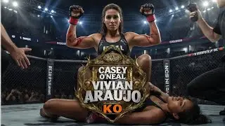 Vivian Araujo vs Casey O'Neal | Women's Bantamweight Title Fight | Brutal Round 4 KO
