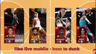 5 Ways To Be A Better dunker In NBA Live Mobile
