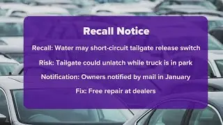 General Motors recalling more than 132,000 trucks due to tailgate issue