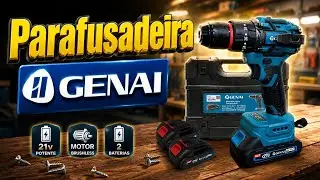 Parafusadeira Motor Brushless Genai #parafusadeira #tools #ferramentas