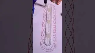 Reverse Spirograph | Magic Ruler #spirograph #drawing #satisfying @Asigamy