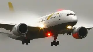 AMAZING FOGGY Heavy Aircraft LOW VISIBILITY Landings | Melbourne Airport Plane Spotting