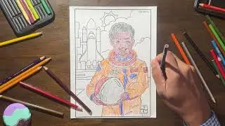 Black History Coloring Pages &bull; Mae Jemison Coloring Page Quiet Coloring Activity (13 Minutes)