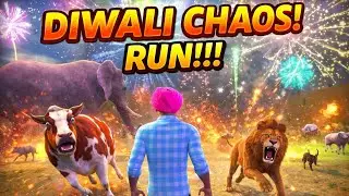 Diwali Fireworks Gone Wrong 😱🔥 | Animals Running Crazy in Game | Andriod Gameplay 