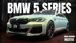 BMW 5 Series with Inozetek Urban Bamboo & Dydamic PPF Gloss Carbon Fiber #sevencreationctw #inozetek