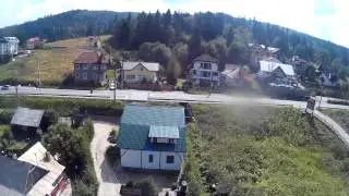 mini quad with gopro second outdoor flight test 
