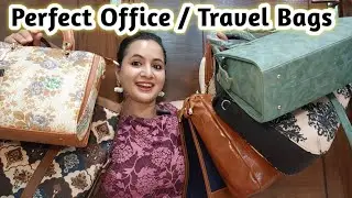 Perfect Office / Travel Tote Bags 💕 | Best Laptop Bags For Women | Flipkart Bags Haul|Neema's Corner