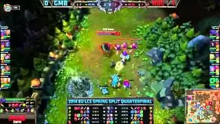 ROCCAT vs Gambit Gaming | Game 2 - Quarterfinals | 2014 EU LCS Spring Split Playoffs [HQ]