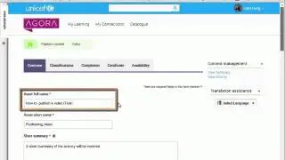Publishing learning assets on Agora (HD)