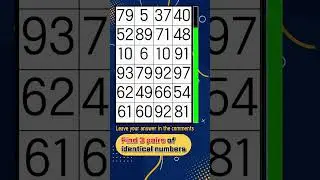 🔢 Same Numbers Puzzle | Shorts Archive 497-504