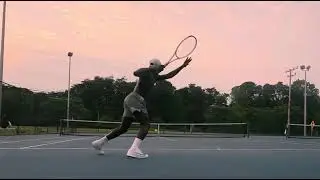 Groundstrokes with the Hevini Solution 1 Tennis racket