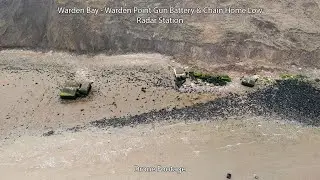 Warden Point Gun Battery & Chain Home Low Radar Station - Drone Footage (Extra Sound Effects)