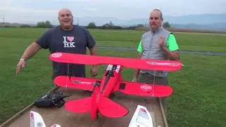 Dynam Waco Red 1270mm PNF Can the bird taxi good on grass runway??? TEST
