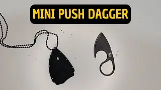 Mini Push Dagger Pequena e Funcional. Mini Faca Taue DS-7