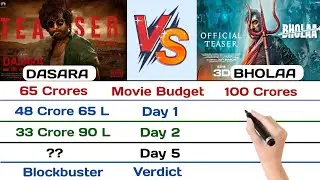 Dasara vs Bholaa Box Office Collection 2023 | Day 7