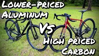 Lower Priced Aluminum vs High Priced Carbon Gravel Bike!