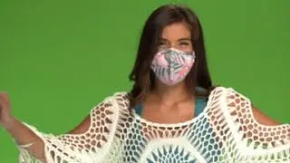 Ads for Facebook and Instagram.  Face masks. Green pink