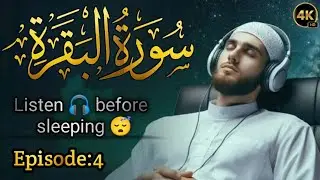 Surah Al baqarh ||Episode:4|| Surah baqarh 🎧calm and smoothing recitation before sleeping 😴 #fyp 
