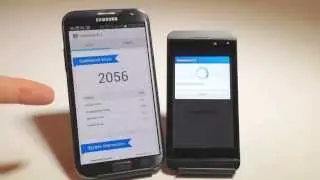 Samsung Galaxy Note 2 vs Blackberry Z10 Which Is Faster Better Benchmark