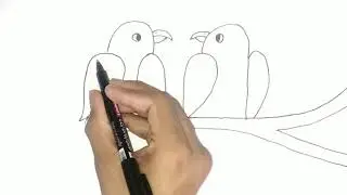 Love Birds Drawing Easy For Kids . How To Turn 2021 Into Love Birds . How To Draw Love Birds Easy .