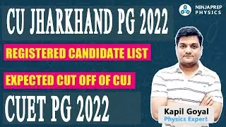 CU Jharkhand PG Admission 22 | Registered candidate list out | CU Jharkhand cut off | CUET PG Update