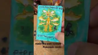 Imade my own custom Pokemon card  #custompokemoncard #art #pokemoncard #pokeart