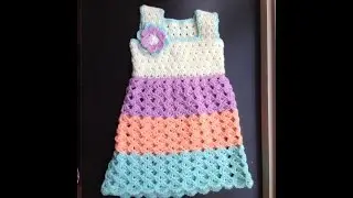 Baby dress - standard bodice 1 - easy, handmade, diy - crochet tutorial - Tamil/English