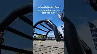 Inflatable Batting Cage Rentals by Castle Party Planning in Chicago IL #battingcage #battingpractice