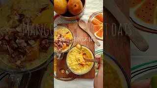 🥭 Mango overnight oats #shorts #OvernightOats