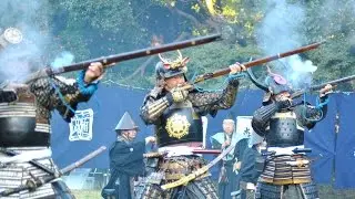 Samurai Guns at Meiji Shrine on Culture Day 鉄砲
