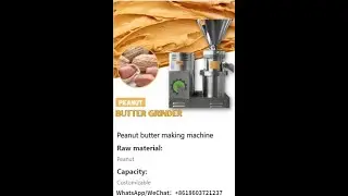 Sesame Butter Peanut Butter Machine Large Capacity Stainless Steel Colloid Mill