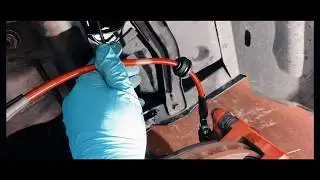Abarth Front Brake Steel Braided Line