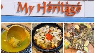 Restaurant à casablanca spécialité poisson : my héritage مطعم الحوت ف كازا بحال العشاب ديال طنجة