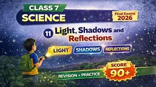 Light: Shadows and Reflections | Class 7 Science Chapter 11 | Revision + Practice | Final Exams 2026