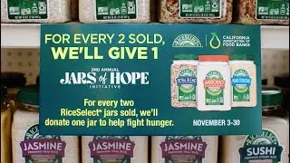 RiceSelect&reg; Brand Makes an Impact with Jars of Hope Campaign