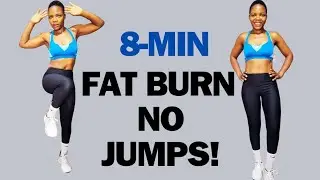 8 - Minutes No- Jump Workout to Burn Maximum Calories | Low Impact,  High Burn 🔥.