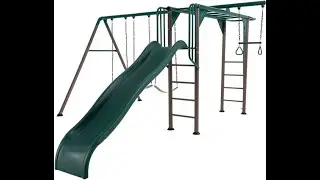 Lifetime Monkey Bar Adventure Earthtone Swing Set 91028 Assembly Video