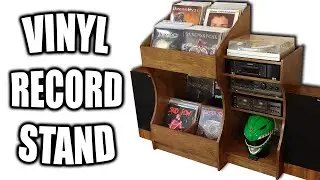 DIY Vinyl Record Stand / Media Center - Free Plans!
