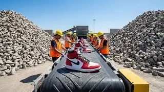 Restoring 100 Concrete-Encased Air Jordans Found in a Construction Site (Full Process)