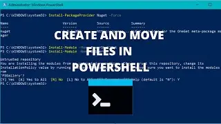 create move files in PowerShell