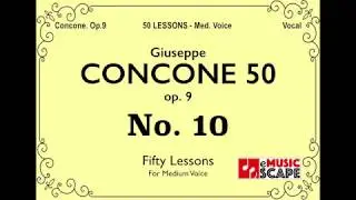 Concone 50, Op.9 No.10 (Medium Voice, 콘코네 중성용)