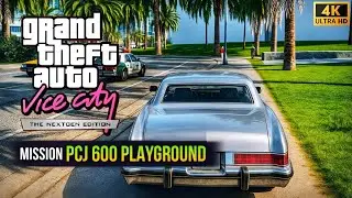 GTA Vice City Next Gen Edition &ndash; PCJ 600 Playground Mission 🏍️🎢🔥 | 4K Ultra HD 🎥 | No Commentary 🤫