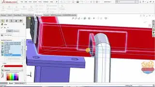 Solidworks Weldments & Sheet metal  Inspection stand (Structural Steel) Pre-fabricated