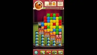 Toon Blast Level 8044 - NO BOOSTERS 🐻🐺🐱 | SKILLGAMING ✔️