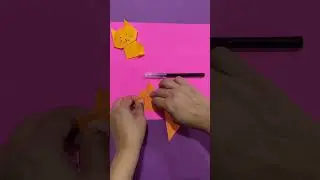 Origami cat. #origamicraft #craft #cat
