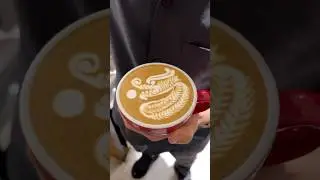 Dragon 🐉🎥  luke__1125 on IG#coffee #latteart #latte #cappuccino #aesthetic #caffeine #coffeelovers