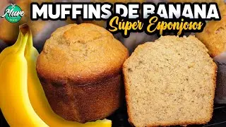 Cómo Hacer Muffins de Banana Fáciles y Esponjosos 🍌 (Receta Casera Paso a Paso) | Muve Flavors