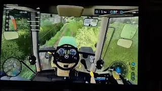 Carting silage in a john deer 7810